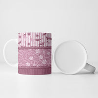 Hawaii Christmas In July Ceramic Mug Dusty Pink Mele Kalikimaka Sea Animals DT05 - Polynesian Pride