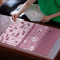 Hawaii Christmas In July Puzzle Dusty Pink Mele Kalikimaka Sea Animals