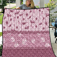 Hawaii Christmas In July Quilt Dusty Pink Mele Kalikimaka Sea Animals DT05 Pink - Polynesian Pride
