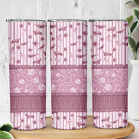 Hawaii Christmas In July Skinny Tumbler Dusty Pink Mele Kalikimaka Sea Animals DT05 - Polynesian Pride