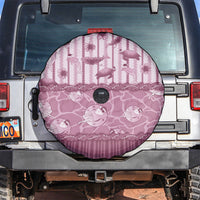 Hawaii Christmas In July Spare Tire Cover Dusty Pink Mele Kalikimaka Sea Animals DT05 Pink - Polynesian Pride