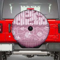 Hawaii Christmas In July Spare Tire Cover Dusty Pink Mele Kalikimaka Sea Animals DT05 - Polynesian Pride