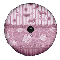 Hawaii Christmas In July Spare Tire Cover Dusty Pink Mele Kalikimaka Sea Animals DT05 - Polynesian Pride