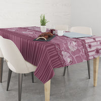 Hawaii Christmas In July Tablecloth Dusty Pink Mele Kalikimaka Sea Animals DT05 - Polynesian Pride