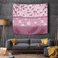 Hawaii Christmas In July Tapestry Dusty Pink Mele Kalikimaka Sea Animals DT05 Pink - Polynesian Pride