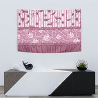 Hawaii Christmas In July Tapestry Dusty Pink Mele Kalikimaka Sea Animals DT05 - Polynesian Pride