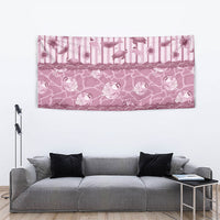 Hawaii Christmas In July Tapestry Dusty Pink Mele Kalikimaka Sea Animals DT05 - Polynesian Pride