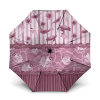 Hawaii Christmas In July Umbrella Dusty Pink Mele Kalikimaka Sea Animals DT05 One Size Folded 11.42 inch Opened Diameter 37.4 inch Pink - Polynesian Pride