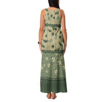 Hawaii Christmas In July Family Matching Tank Maxi Dress and Hawaiian Shirt Olive Green Mele Kalikimaka Sea Animals DT05 - Polynesian Pride