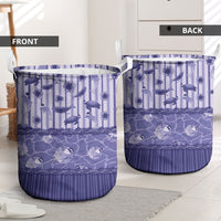 Hawaii Christmas In July Laundry Basket Amethyst Purple Mele Kalikimaka Sea Animals DT05 - Polynesian Pride