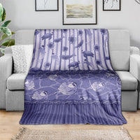 Hawaii Christmas In July Blanket Amethyst Purple Mele Kalikimaka Sea Animals DT05 - Polynesian Pride