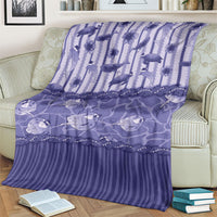 Hawaii Christmas In July Blanket Amethyst Purple Mele Kalikimaka Sea Animals DT05 - Polynesian Pride