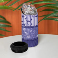 Hawaii Christmas In July 4 in 1 Can Cooler Tumbler Amethyst Purple Mele Kalikimaka Sea Animals DT05 - Polynesian Pride