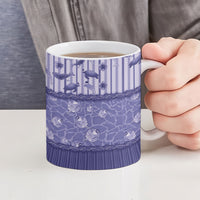 Hawaii Christmas In July Ceramic Mug Amethyst Purple Mele Kalikimaka Sea Animals DT05 - Polynesian Pride