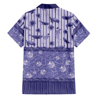 Hawaii Christmas In July Family Matching Puletasi and Hawaiian Shirt Amethyst Purple Mele Kalikimaka Sea Animals DT05 - Polynesian Pride