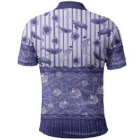 Hawaii Christmas In July Polo Shirt Amethyst Purple Mele Kalikimaka Sea Animals DT05 - Polynesian Pride