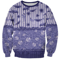 Hawaii Christmas In July Sweatshirt Amethyst Purple Mele Kalikimaka Sea Animals DT05 Unisex Purple - Polynesian Pride