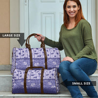 Hawaii Christmas In July Travel Bag Amethyst Purple Mele Kalikimaka Sea Animals DT05 - Polynesian Pride