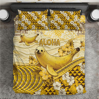 Hawaii Banana Seal Bedding Set Ilio Holo I Ka Uaua Aloha