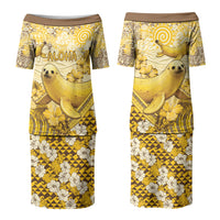 Hawaii Banana Seal Couples Matching Puletasi and Hawaiian Shirt Ilio Holo I Ka Uaua Aloha DT05 - Polynesian Pride
