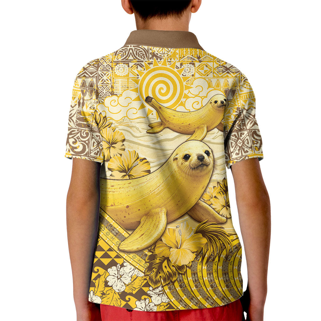 Hawaii Banana Seal Kid Polo Shirt Ilio Holo I Ka Uaua Aloha DT05 - Polynesian Pride