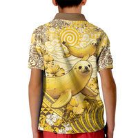 Hawaii Banana Seal Kid Polo Shirt Ilio Holo I Ka Uaua Aloha DT05 - Polynesian Pride