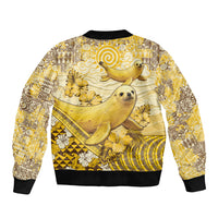 Hawaii Banana Seal Sleeve Zip Bomber Jacket Ilio Holo I Ka Uaua Aloha DT05 - Polynesian Pride