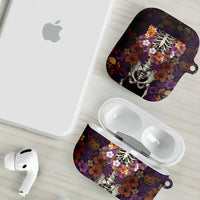 Hawaii Halloween AirPods Case Skeleton Bones Flower Lei Tropical Floral DT05 - Polynesian Pride