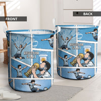 Argentina Football Laundry Basket Goat Comic Style Sun Of May