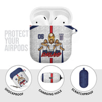 Custom England Football AirPods Case Three Lions Trophy St George Cross