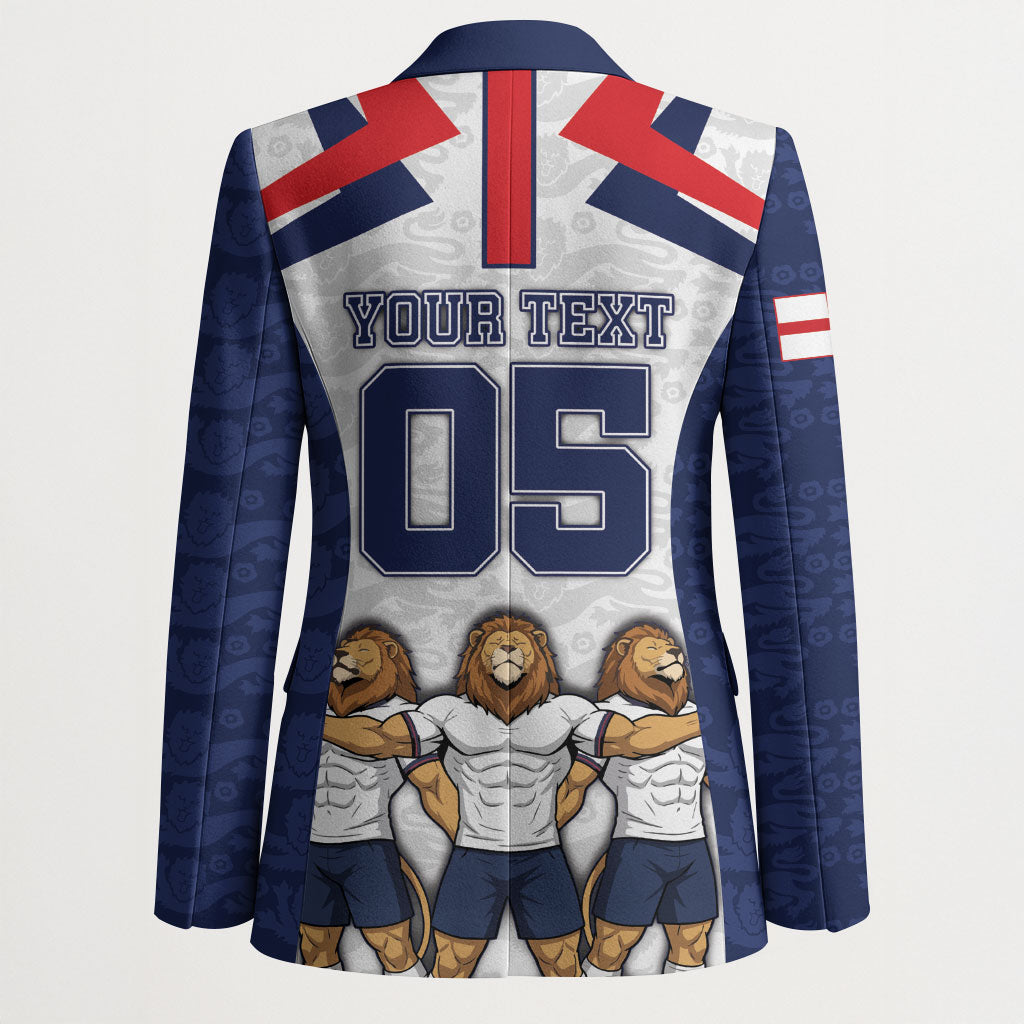 Custom England Football Blazer Three Lions Trophy St George Cross