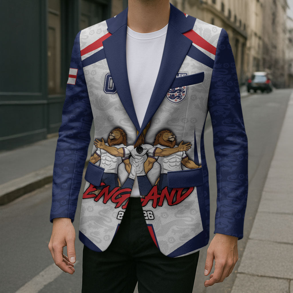 Custom England Football Blazer Three Lions Trophy St George Cross