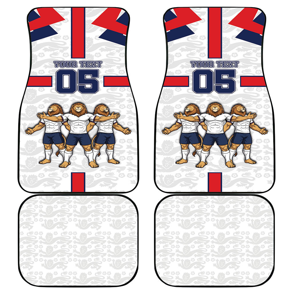 Custom England Football Car Mats Three Lions Trophy St George Cross