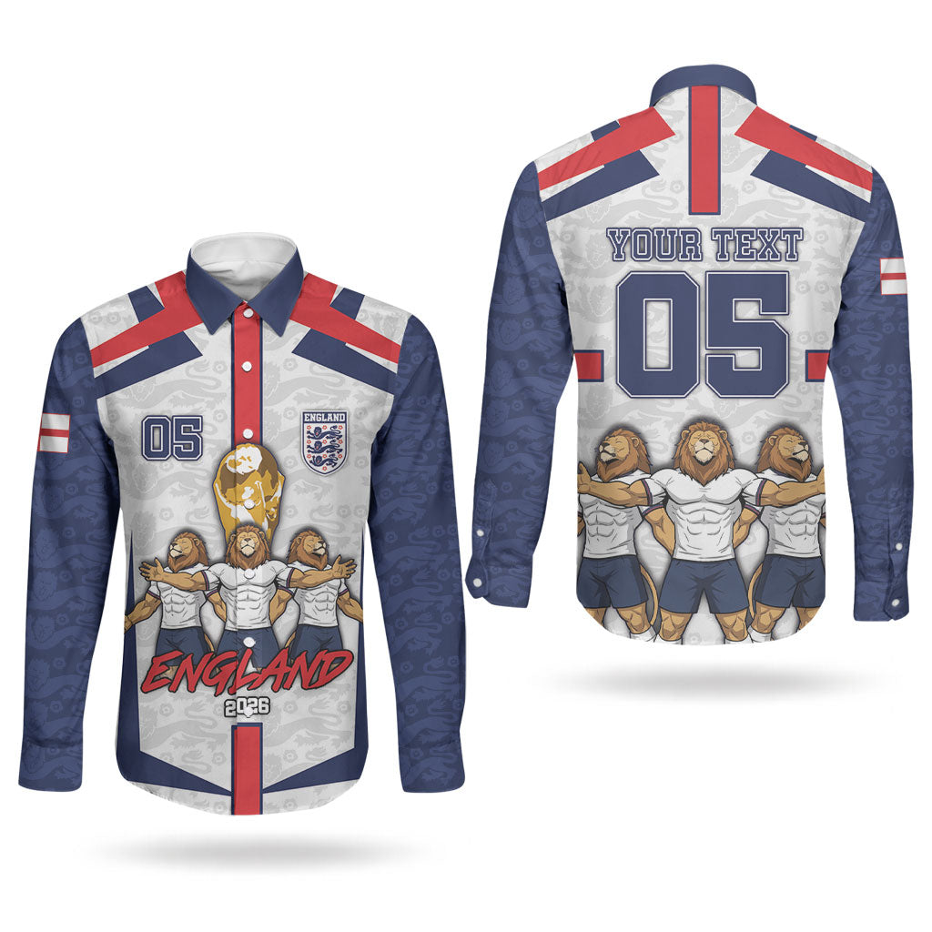 Custom England Football Couples Matching Tank Maxi Dress and Long Sleeve Button Shirt Three Lions Trophy St George Cross