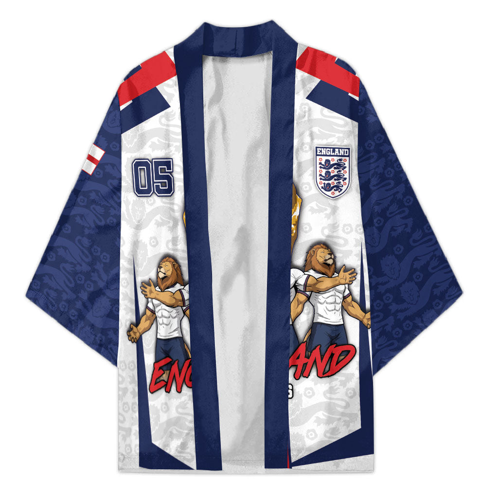 Custom England Football Kimono Three Lions Trophy St George Cross