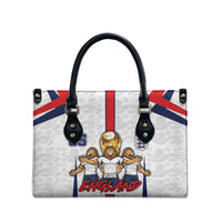 Custom England Football Leather Bag Three Lions Trophy St George Cross