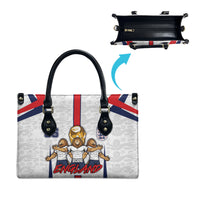 Custom England Football Leather Bag Three Lions Trophy St George Cross