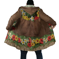 Muscle Hairy Hawaii 3D Funny Graphic Cloak Six Pack Abs Flower Lei Luau Prank DT05 - Polynesian Pride