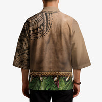 Warrior Muscle Tattoo 3D Funny Graphic Kimono Six Pack Abs Bone Necklace Leaf Skirt DT05 - Polynesian Pride