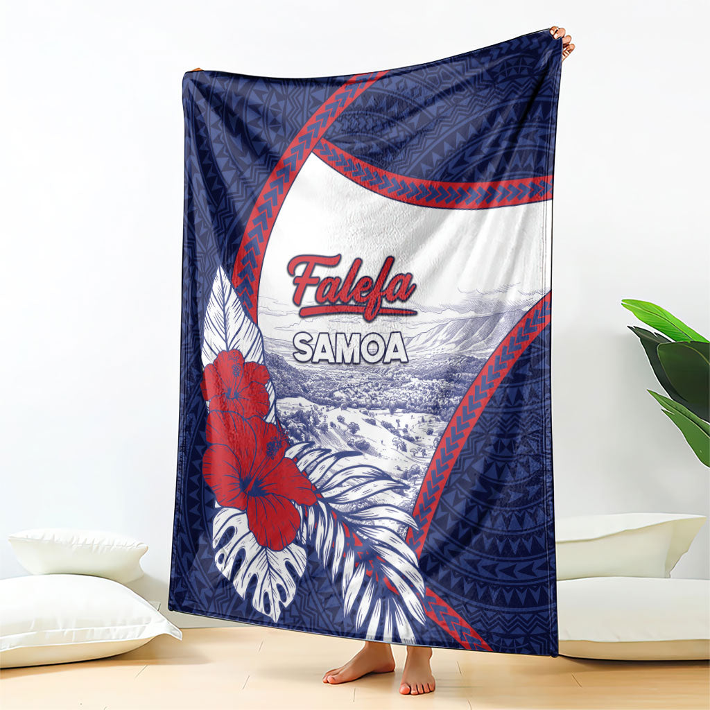 Falefa Samoa Village Blanket Valley Polynesian Tribal Hibiscus Floral DT05 - Polynesian Pride