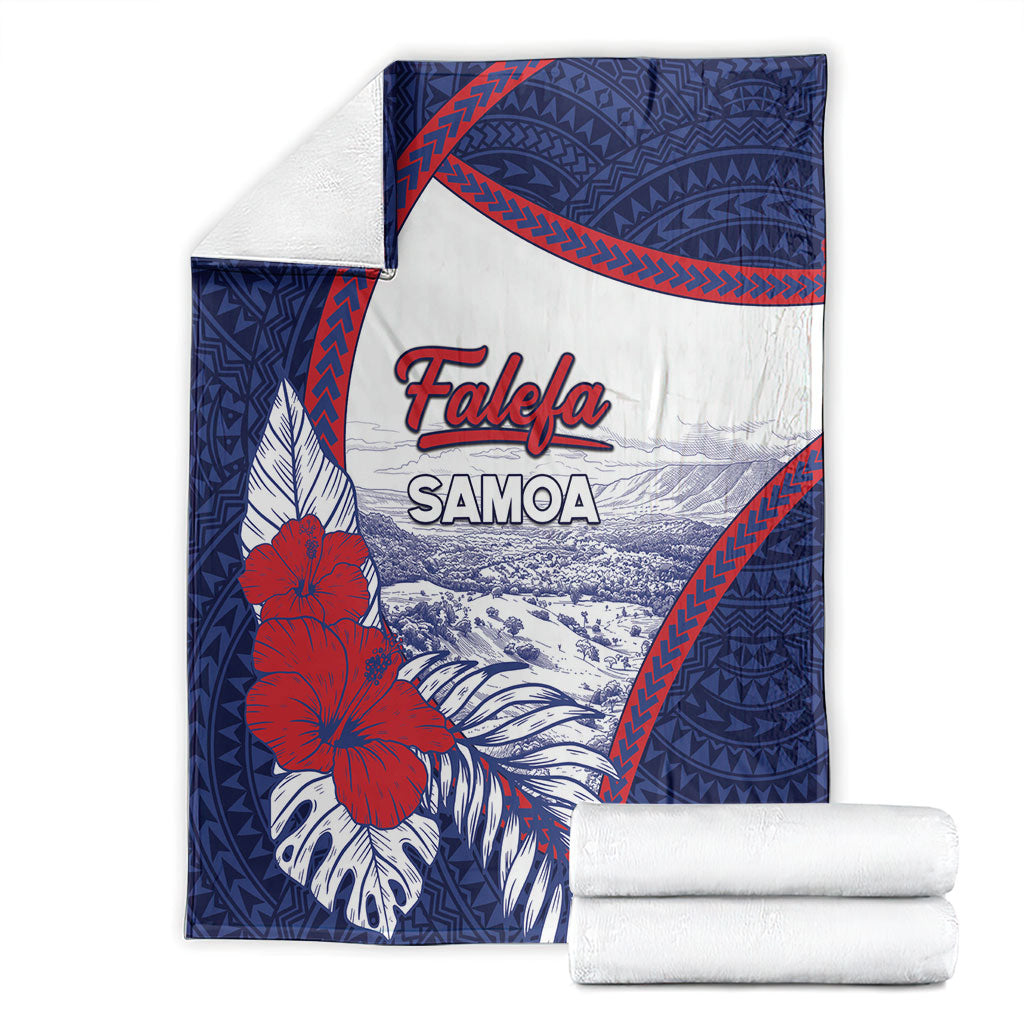 Falefa Samoa Village Blanket Valley Polynesian Tribal Hibiscus Floral DT05 - Polynesian Pride