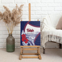 Falefa Samoa Village Canvas Wall Art Valley Polynesian Tribal Hibiscus Floral DT05 - Polynesian Pride