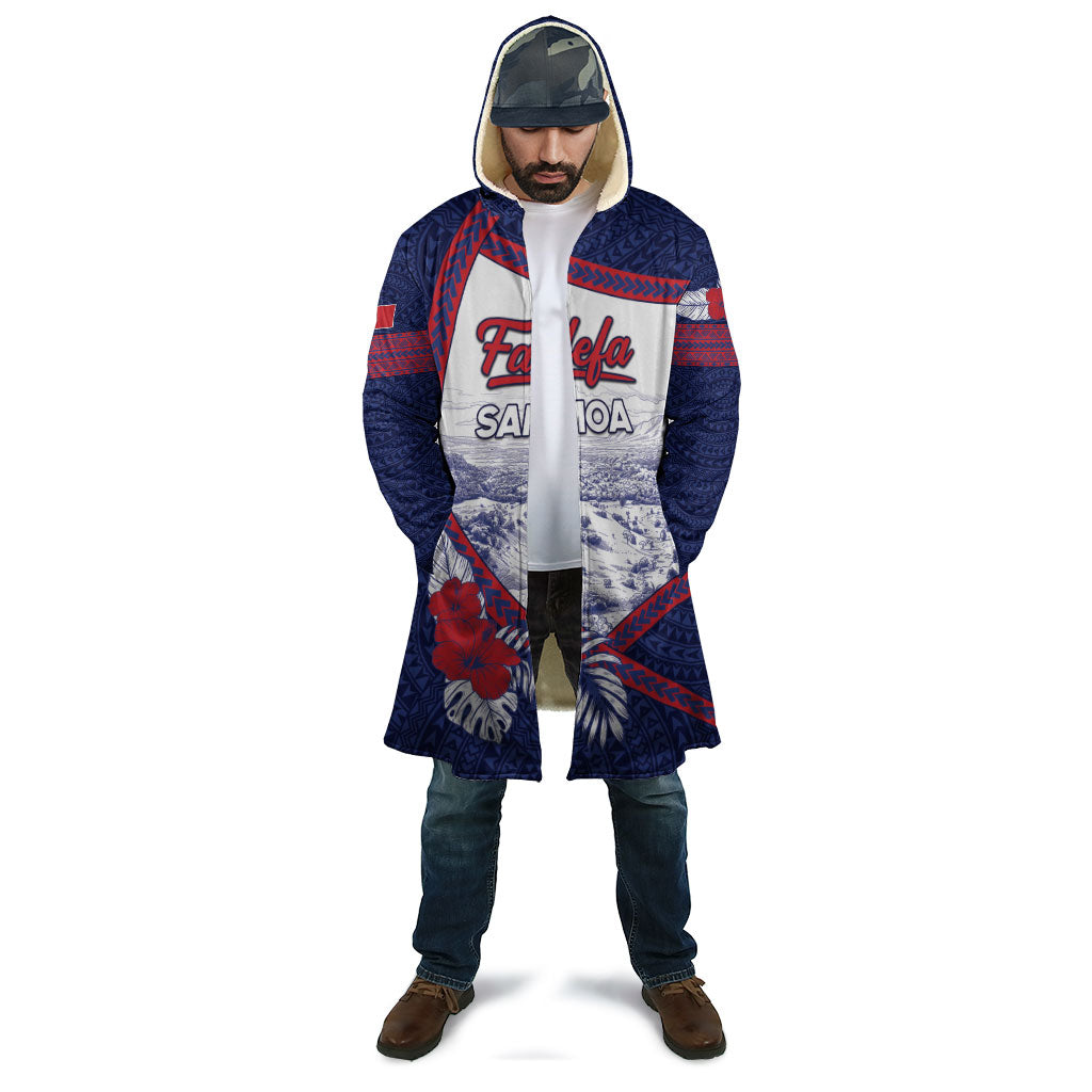 Personalised Falefa Samoa Village Cloak Valley Polynesian Tribal Hibiscus Floral DT05 - Polynesian Pride