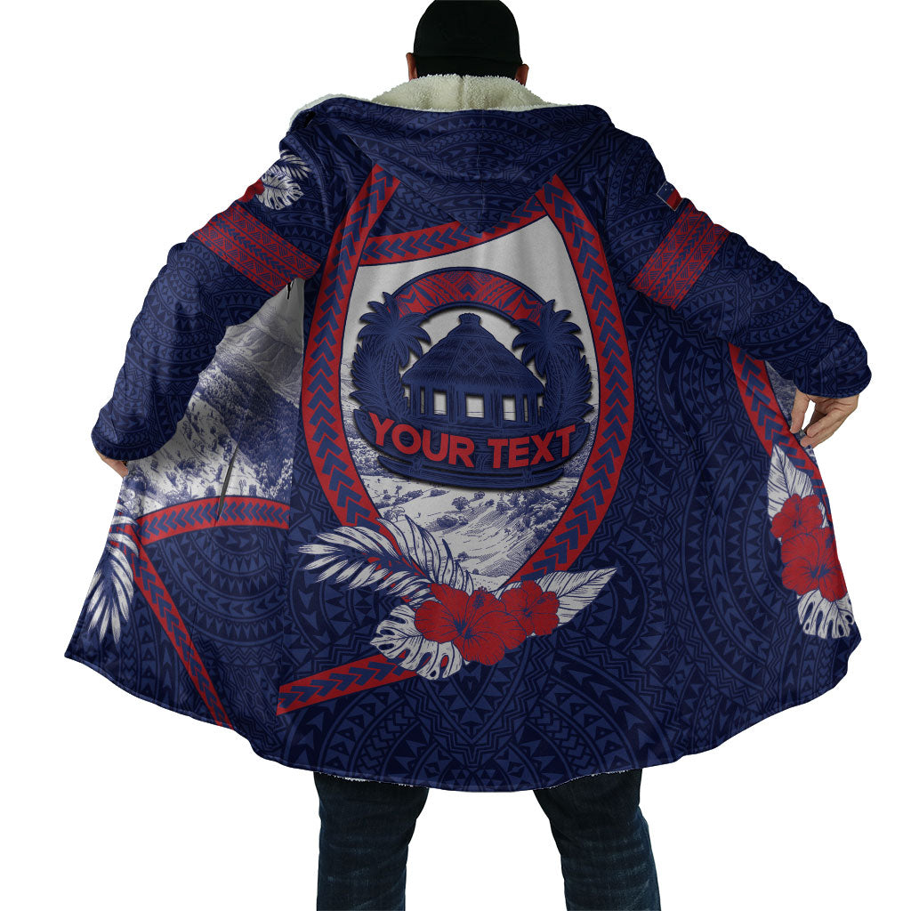 Personalised Falefa Samoa Village Cloak Valley Polynesian Tribal Hibiscus Floral DT05 - Polynesian Pride