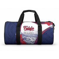 Falefa Samoa Village Duffle Bag Valley Polynesian Tribal Hibiscus Floral DT05 One size Navy - Polynesian Pride