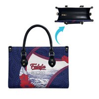 Falefa Samoa Village Leather Bag Valley Polynesian Tribal Hibiscus Floral DT05 - Polynesian Pride