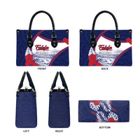 Falefa Samoa Village Leather Bag Valley Polynesian Tribal Hibiscus Floral DT05 - Polynesian Pride