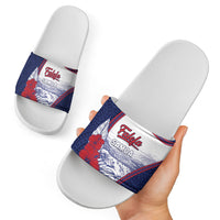 Falefa Samoa Village Slide Sandals Valley Polynesian Tribal Hibiscus Floral DT05 - Polynesian Pride