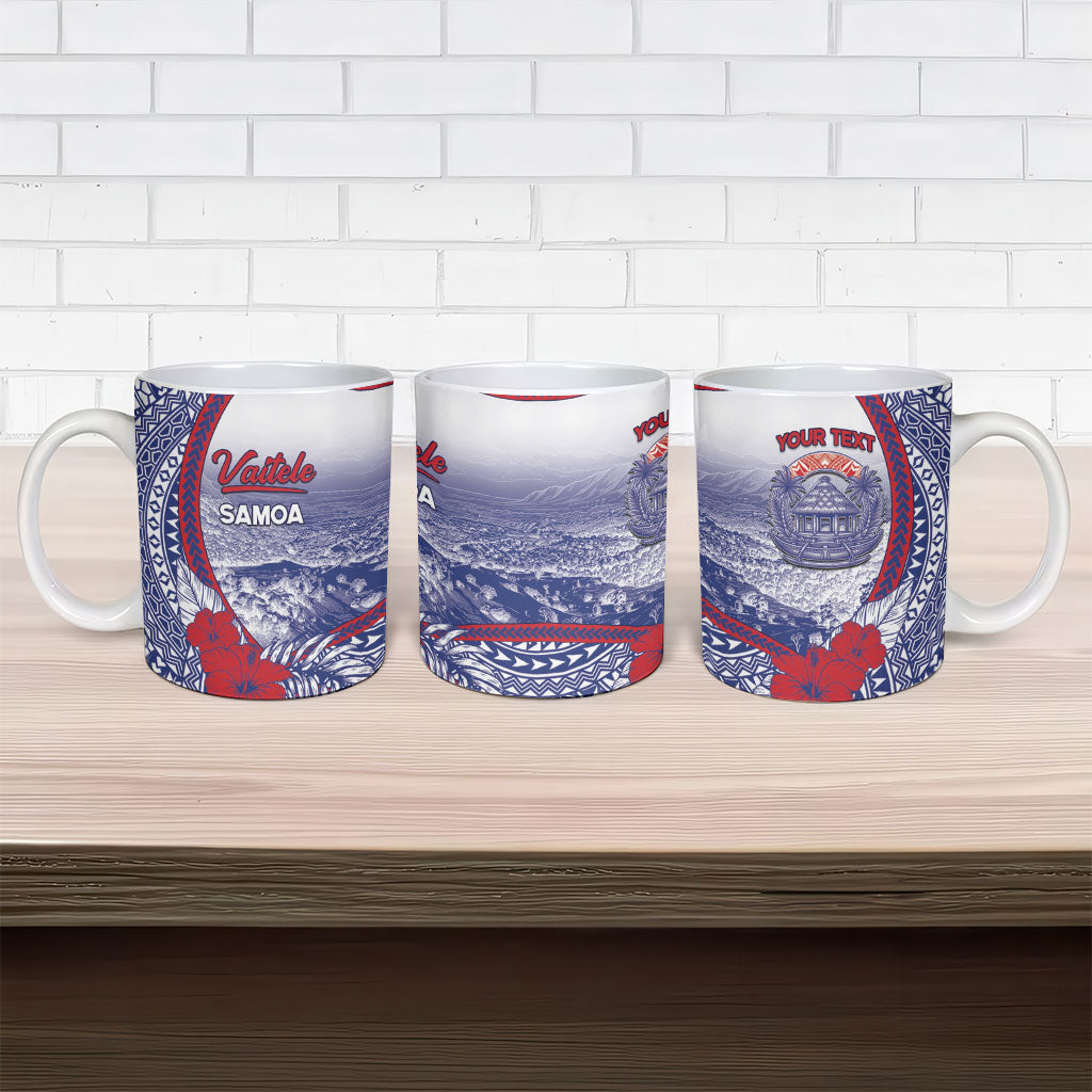 Personalised Vaitele Samoa Village Ceramic Mug Falefa Valley Polynesian Tribal Hibiscus Floral DT05 - Polynesian Pride
