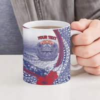Personalised Vaitele Samoa Village Ceramic Mug Falefa Valley Polynesian Tribal Hibiscus Floral DT05 - Polynesian Pride